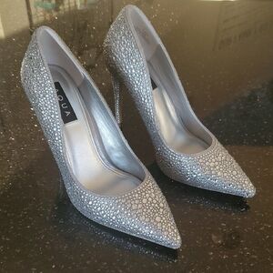 Aqua | Silver Women's Pumps | Size 9.5